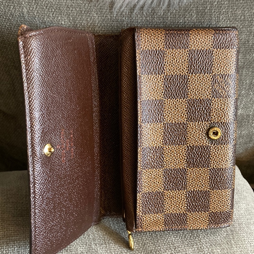 Louis Vuitton Damier Ebene Porte Monnaie Billets Tresor Wallet. - Picture 14 of 15